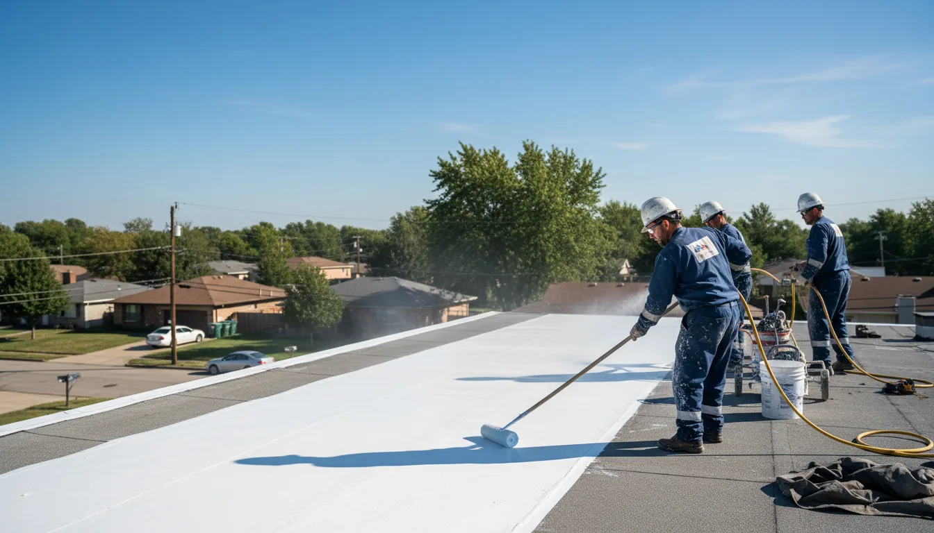 Commercial roof coating in Worcester, MA near me